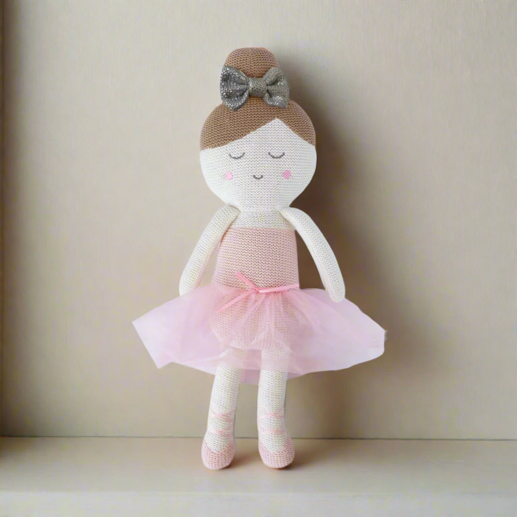 Knitted Plush Toy - Emma Ballerina