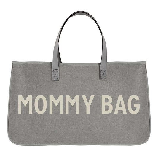 Gray Canvas Tote - Mommy Bag