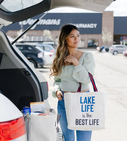 Lake Life is the Best Life- 100% Cotton Twill Gift Bag