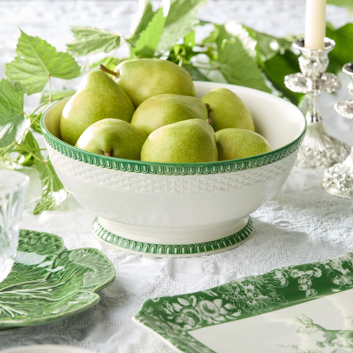 Le Jardin Embossed Rattan Deep Bowl