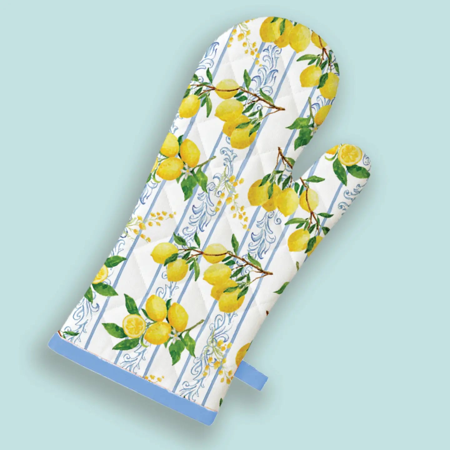 Lemon Pattern Oven Mitt