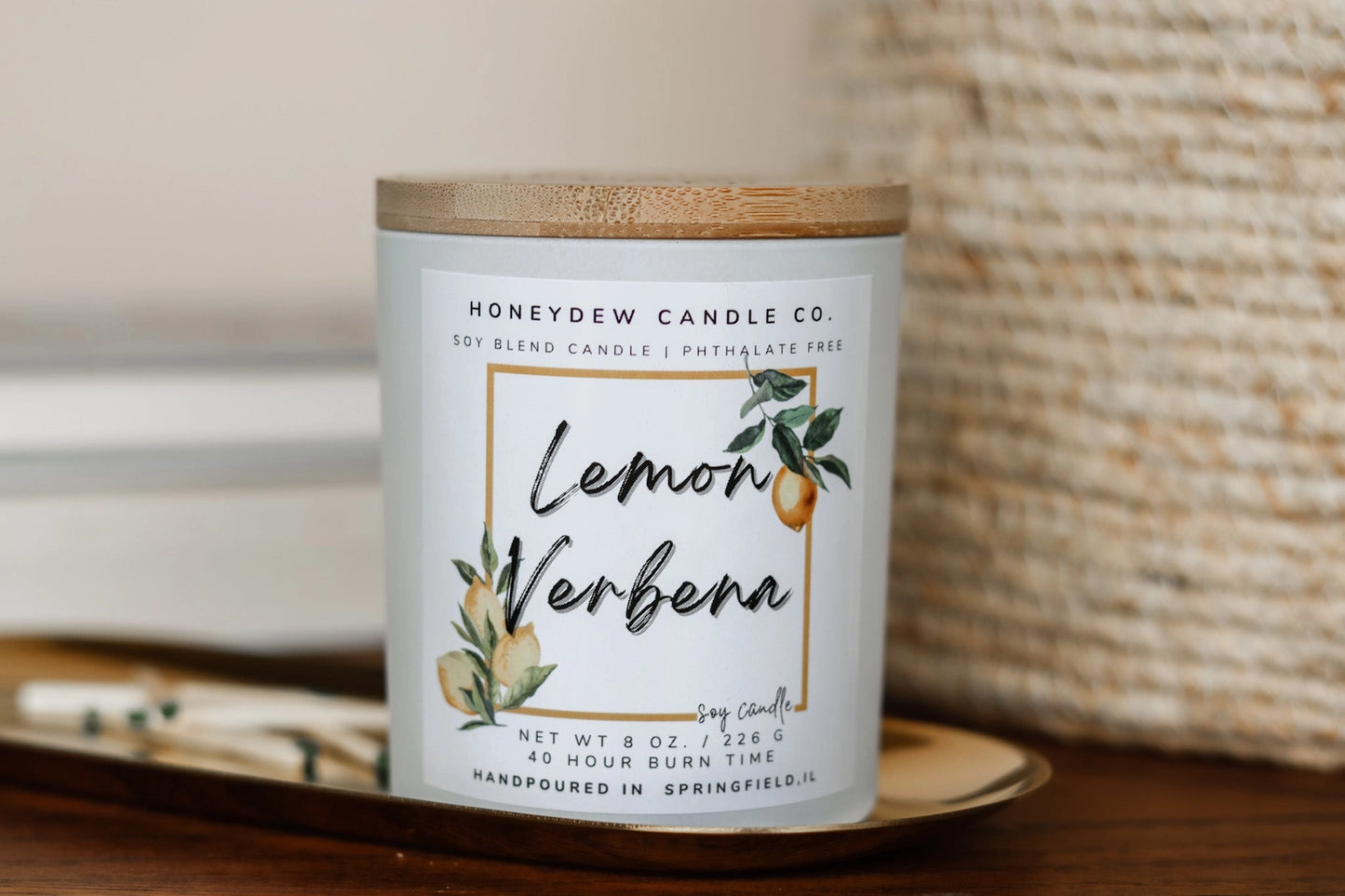 Lemon Verbena 8oz Candle