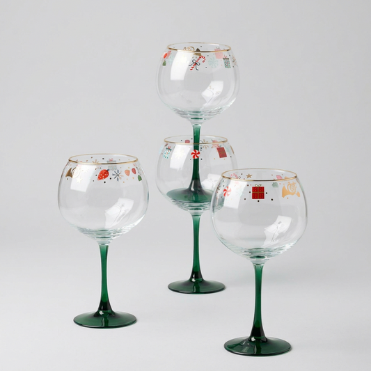 Lenox Nutcracker Ballet Balloon Wine Glasses – Set of 4 - 5 Sets Remaining
