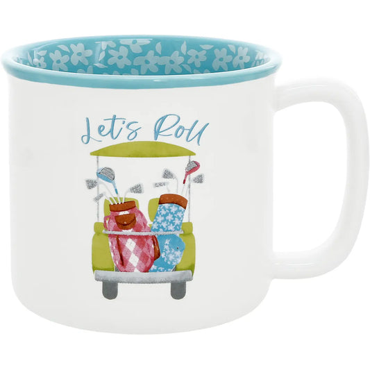 Let's Roll Golf Cart  - 18 oz Mug