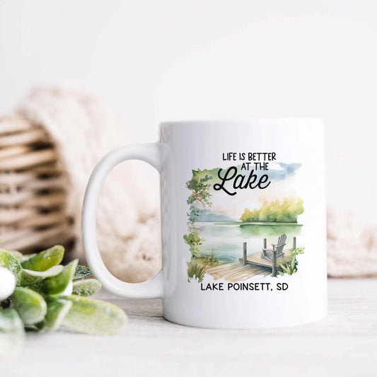 Life is Better at the Lake Custom Mug