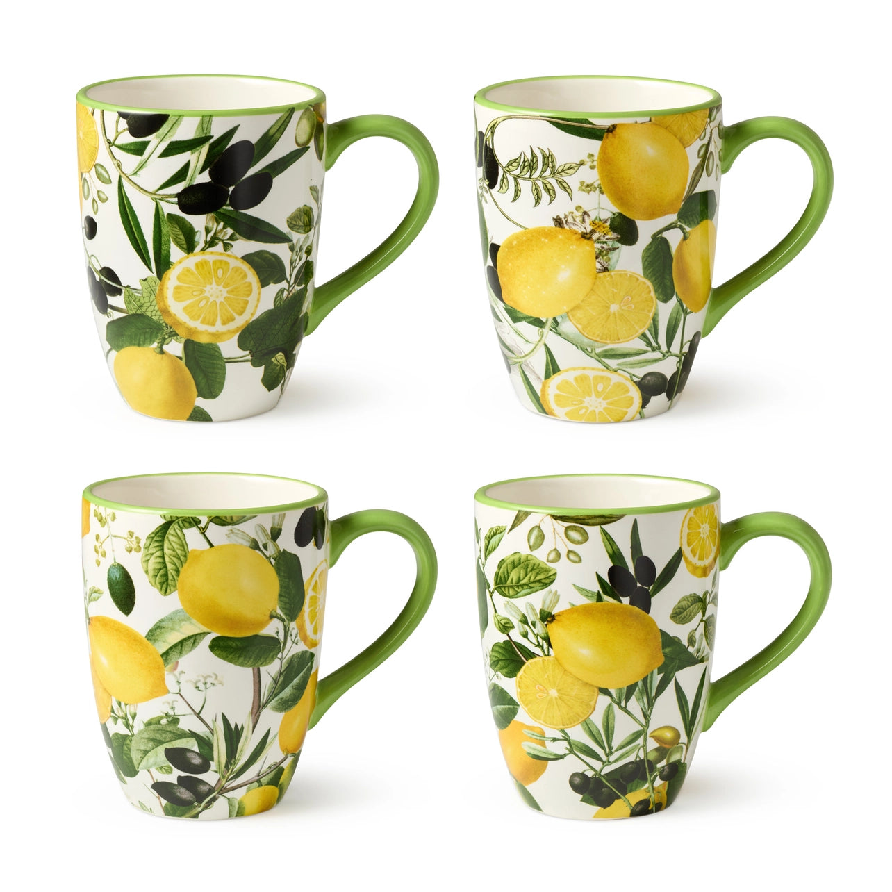 Limone Ceramic Mug 14 oz. Set of 4