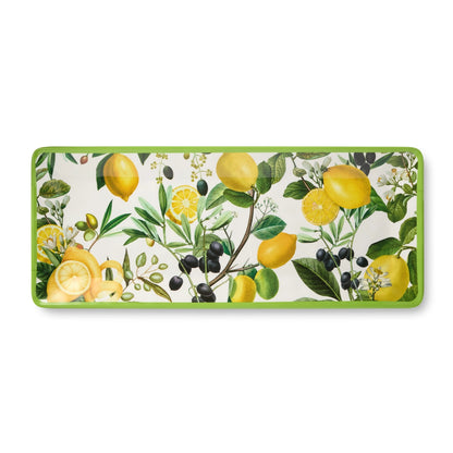 Limone Melamine Rectangular Platter 19 X 8