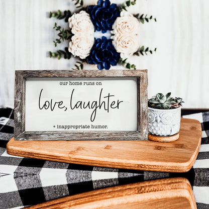Paulownia Wood Framed Funny Sign - Assorted Designs