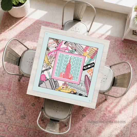 Mahj & the City New York City Mahjong Mat by Anders Ruff Design Co