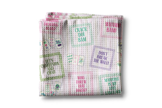 Mahjong Sayings Kitchen Towel