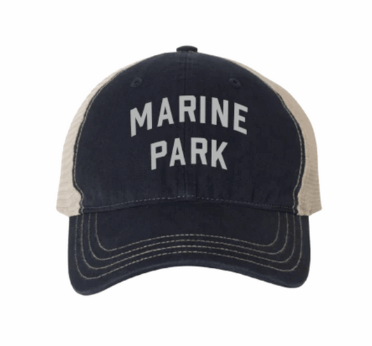 Marine Park Brooklyn Classic Sport Vintage Hat in Navy/Vanilla
