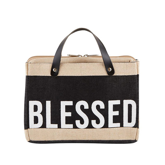 Market Tote Bible Cover - Blessed