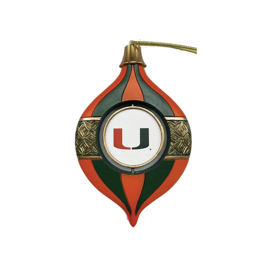 Miami 5.5" Spinning Bulb Holiday Ornament