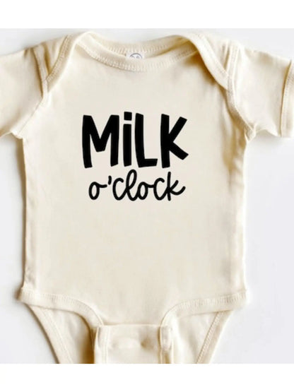 Milk O'Clock Baby Bodysuit