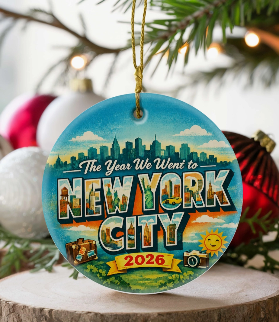The Year We Went to New York City 2026 Ornament – 3 Styles
