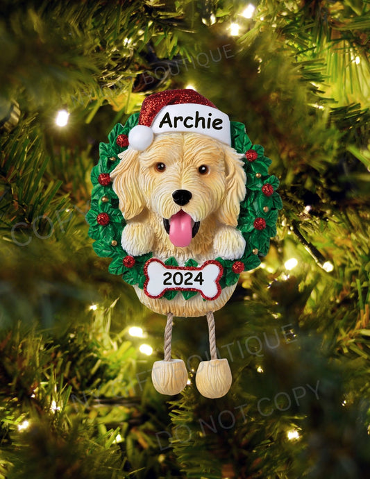 Goldendoodle Dog Breed Personalized Ornament