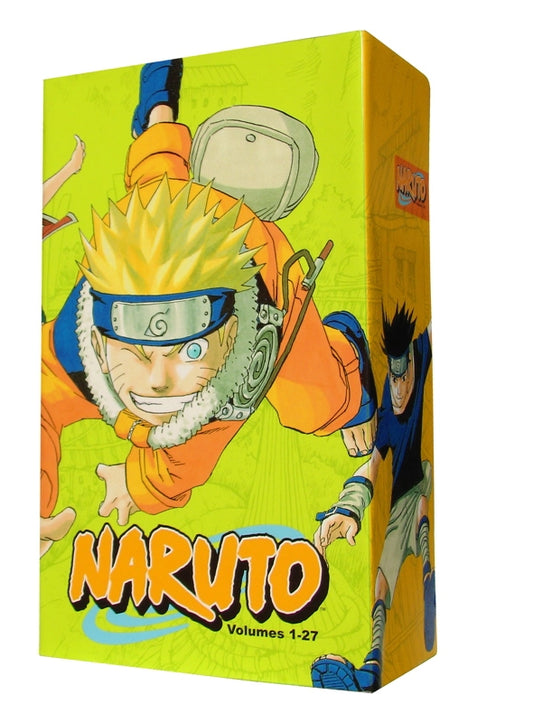 Naruto anime box set with character illustration on a green background