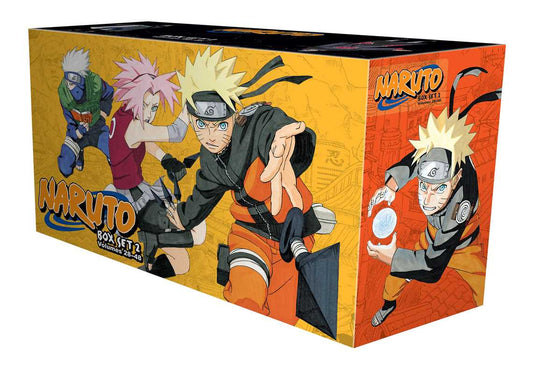 Naruto anime box set packaging with characters on a white background