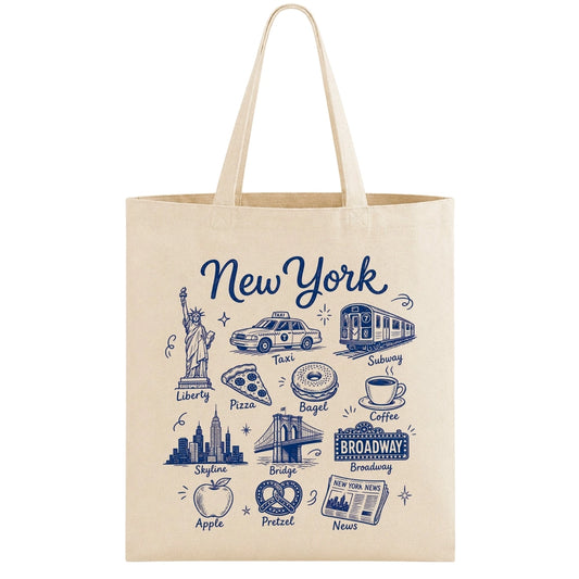 New York Highlights Tote Bag
