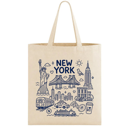 New York Icons Tote Bag