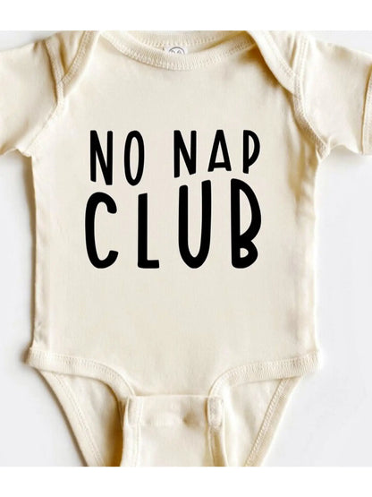 No Nap Club Baby Bodysuit