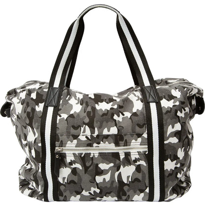 Noir Woodland - 23" X 14" Canvas Camo Tote