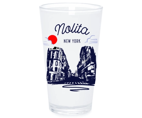 Nolita New York Sketch Pint Glass