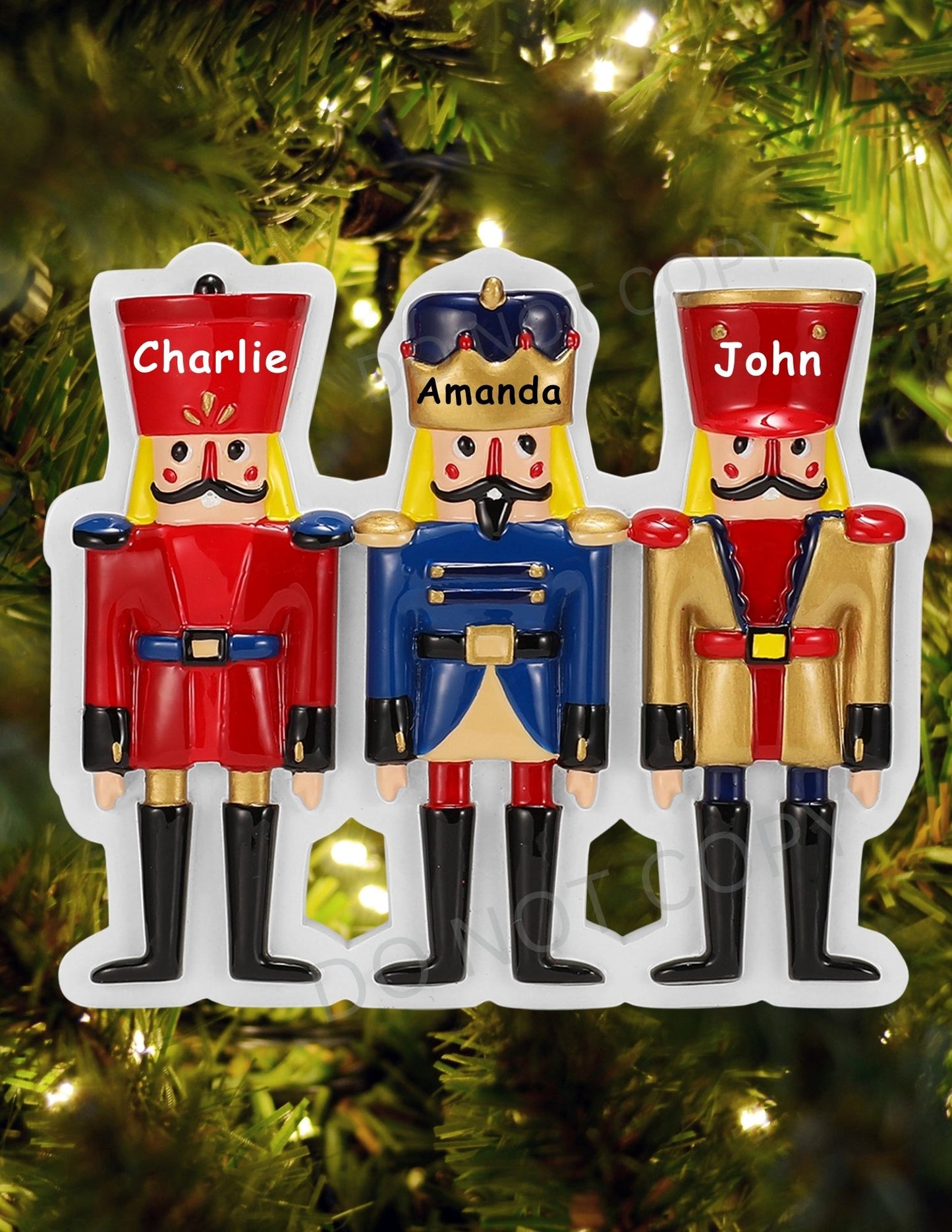 Nutcracker Family Personalized Ornament