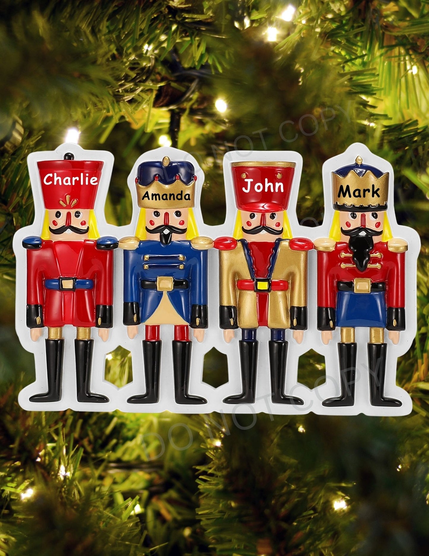 Nutcracker Family Personalized Ornament