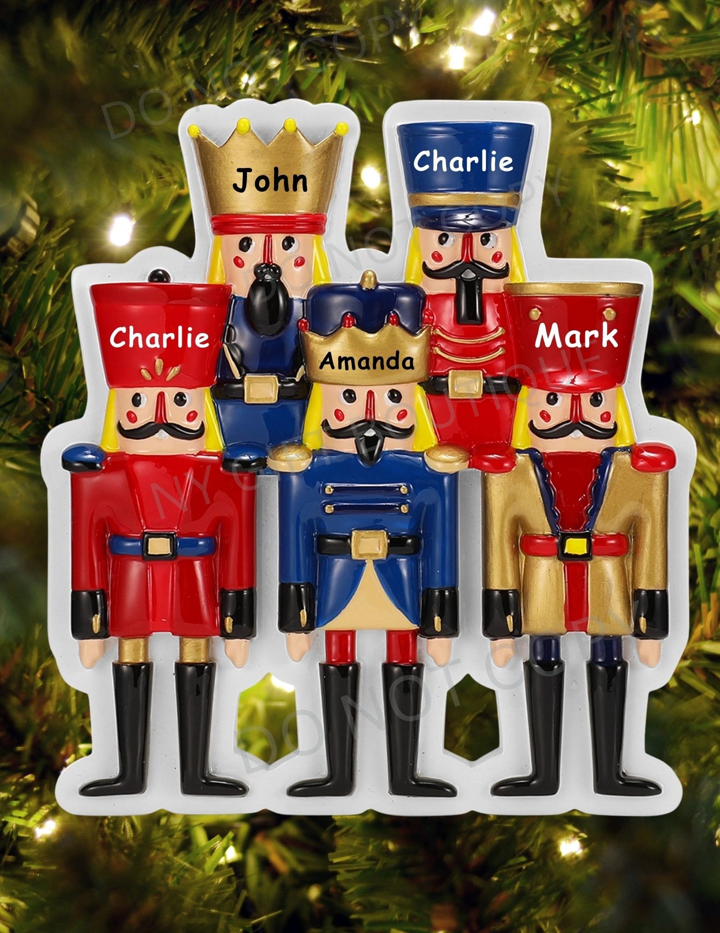 Nutcracker Family Personalized Ornament