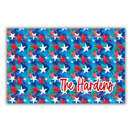 Oh My American Stars Door Mat