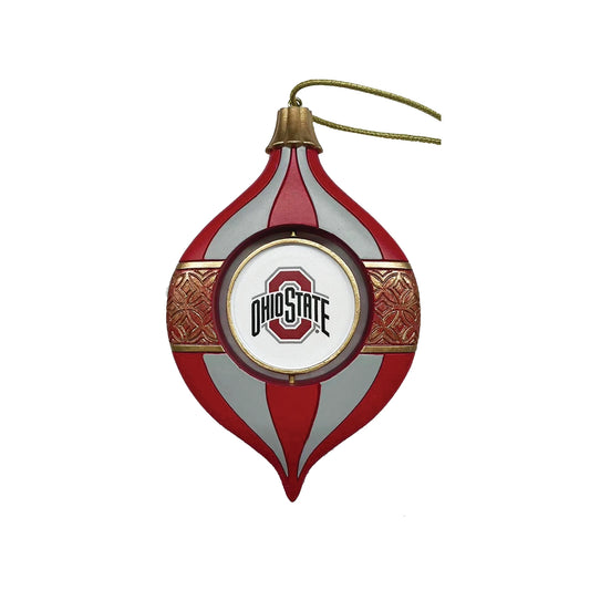 Ohio State 5.5" Spinning Bulb Holiday Ornament