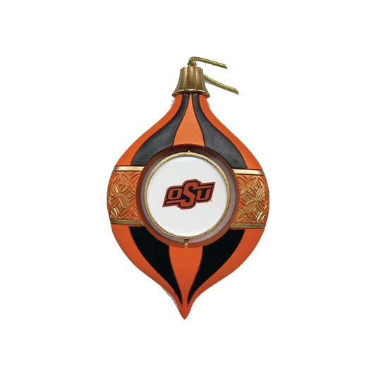 Oklahoma State 5.5" Spinning Bulb Holiday Ornament