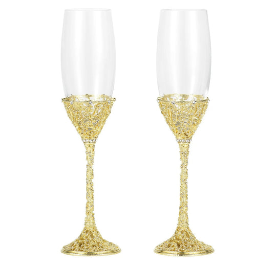 Olivia Riegel Silver Isadora Flute (Set of 2) - NY Gift Boutique