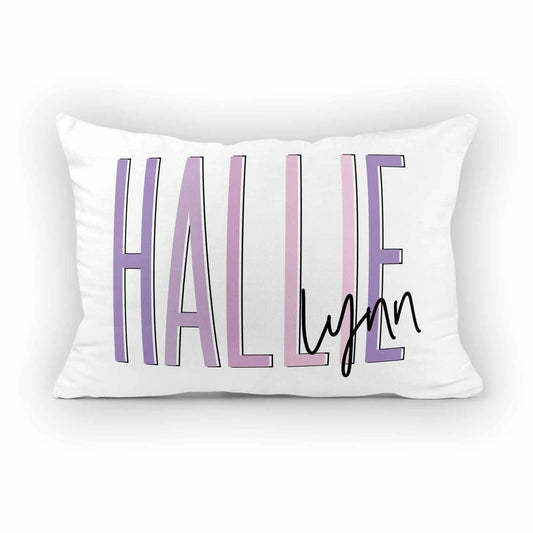 Outline Name Travel Snuggle Pillow