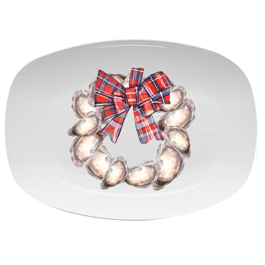 Oyster Christmas Wreath ThermoSaf® Platter