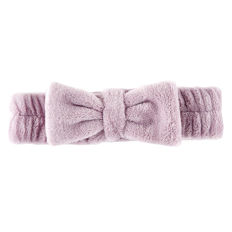 Face Cloth, Scrunchie & Plush Headband Set - Lilac Ash