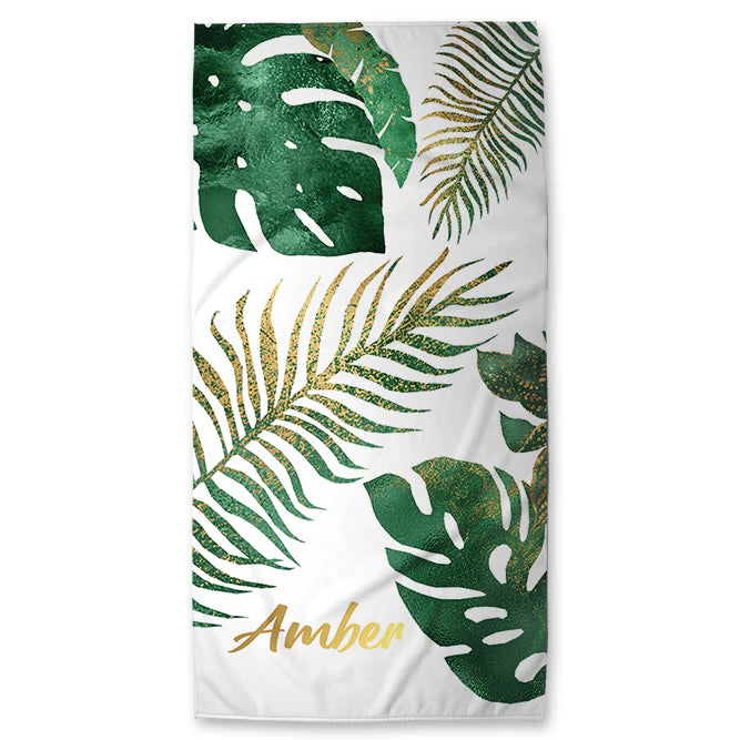 Personalized Palm Leaf Towel