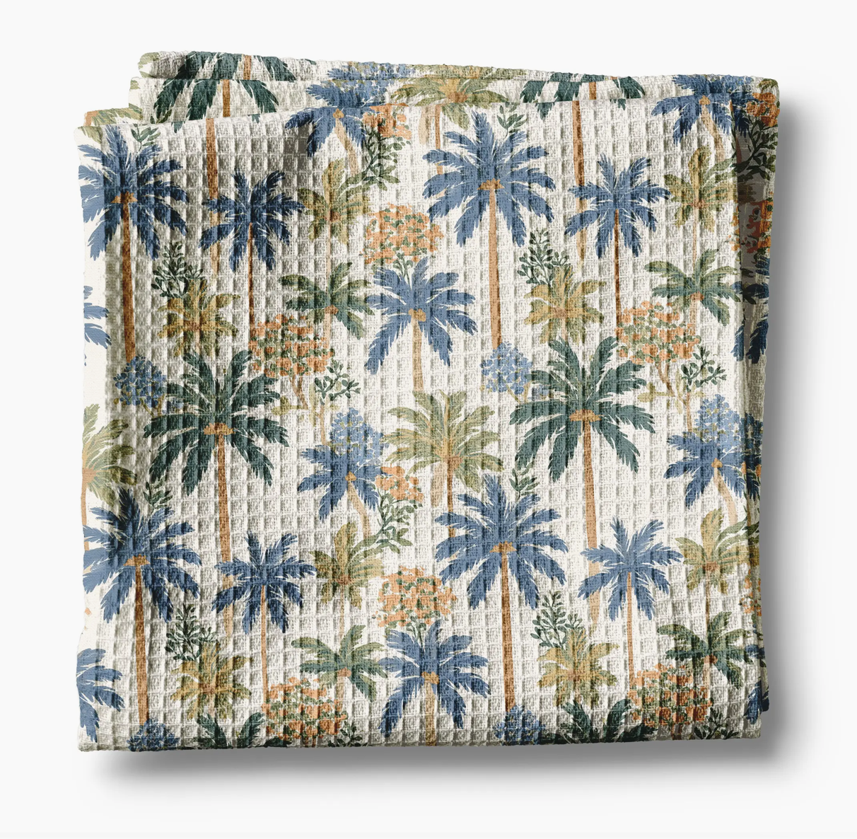 Palm Trees Coastal Seaside Ocean Waffle Weave Towel - NY Gift Boutique
