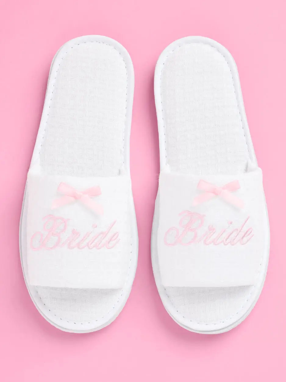 Pampered Bride Waffle Slippers