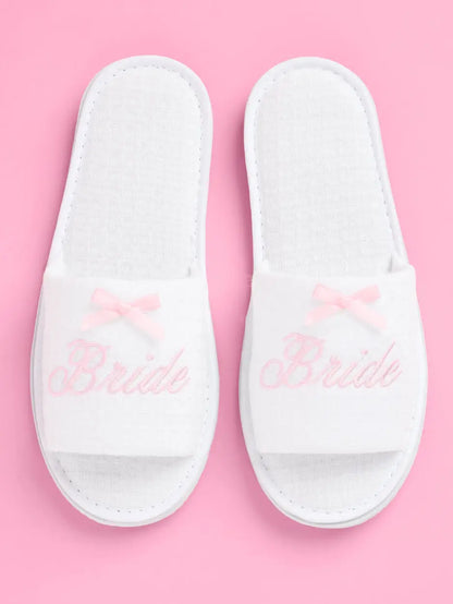 Pampered Bride Waffle Slippers