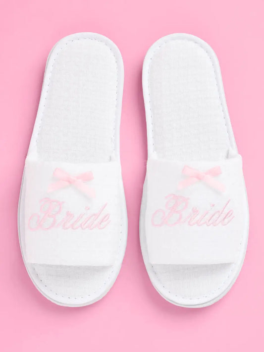 Pampered Bride Waffle Slippers