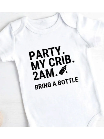 Party at my Crib Baby Bodysuit