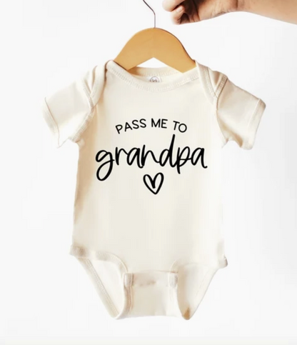 Pass Me To Grandpa Baby Bodysuit