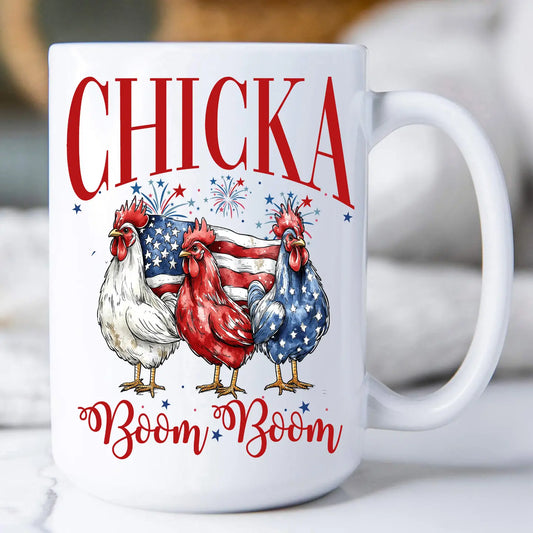 Patriotic Chicka Boom Boom Coffee Mug