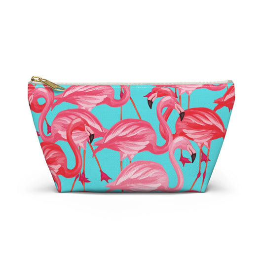 Pink Flamingo Flock Accessory Bag
