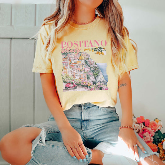 Positano Italy Graphic Tee
