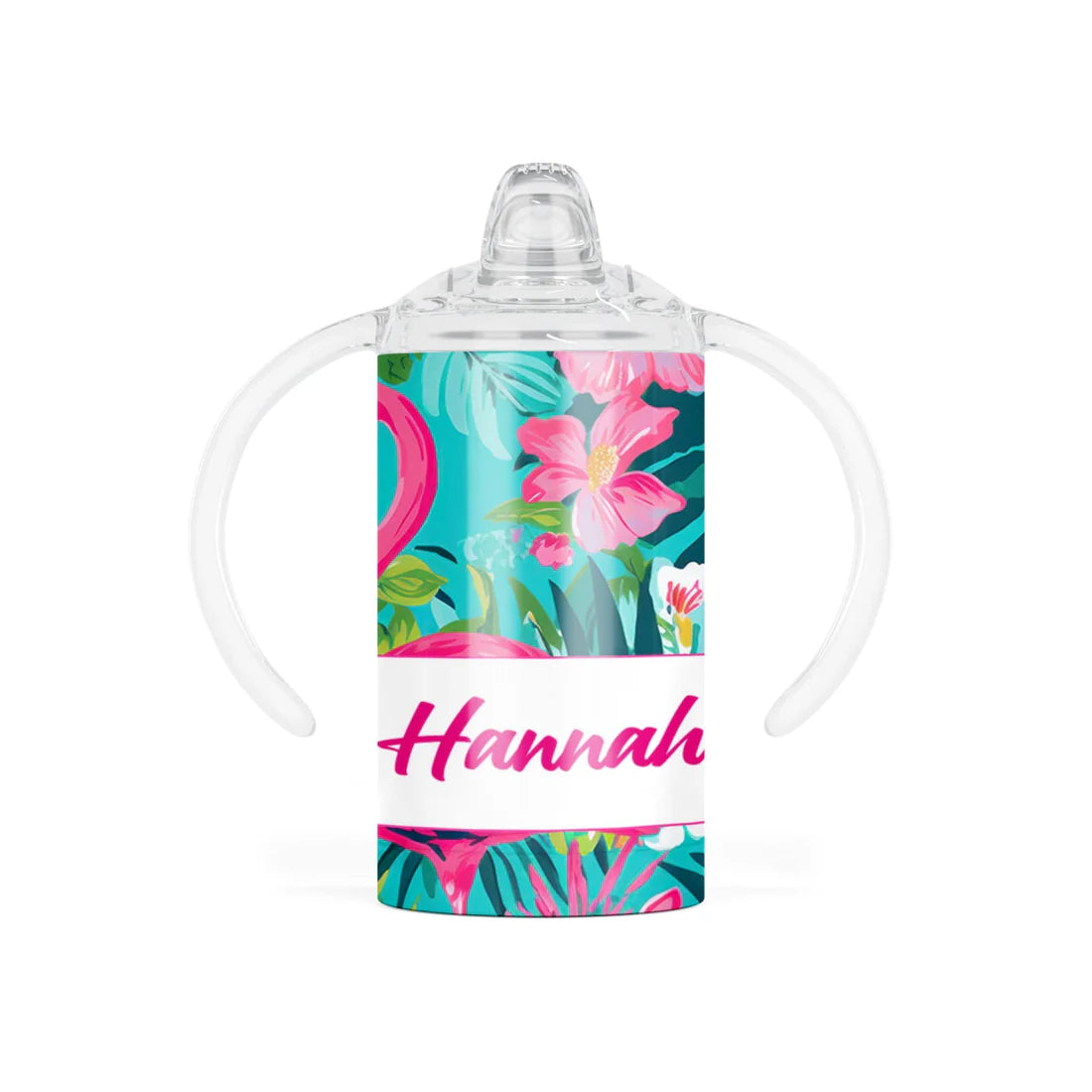 Preppy Flamingo Personalized 12 oz Tumbler