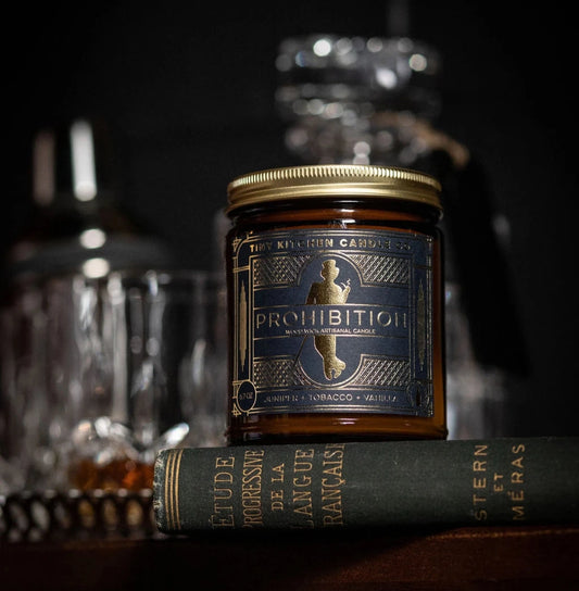 Prohibition Wood Wick Candle- 8 oz.