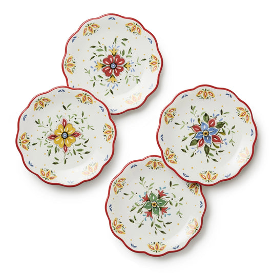 Provence Canape Plates 6in 4 Asst set of 12